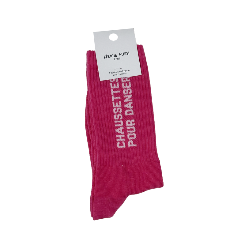 Dance Socks 36/40 - Fuchsia