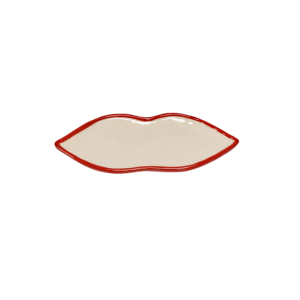 Plateau de service - Lips Rouge & Blanc