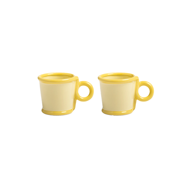 Lot de 2 Tasses Loop - Jaune
