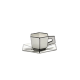 Tasse Espresso & Sous-coupe black carte blanche | Fleux | 5