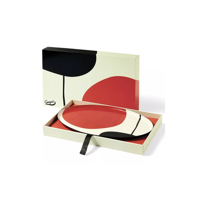 Plateau ovale Geometrica - Zen