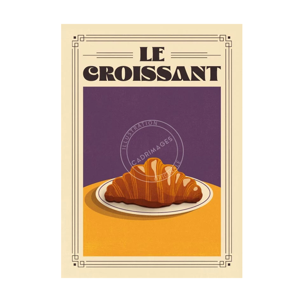 Affiche culture - Le Croissant