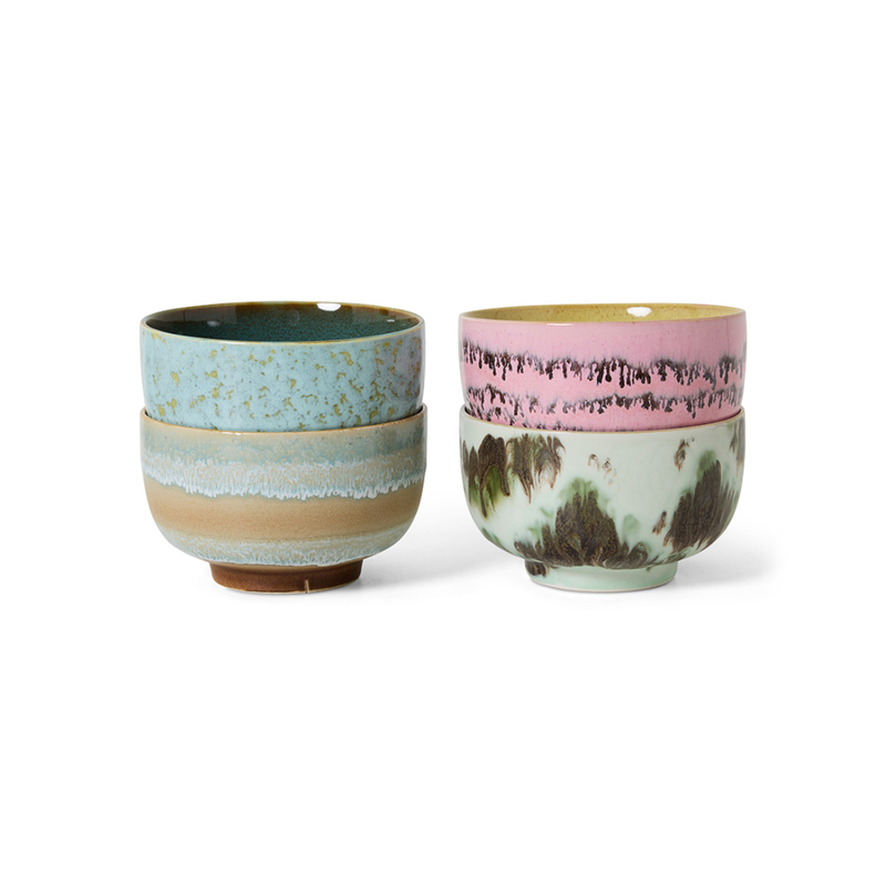 Lot de 4 Bols à Nouilles 70s S Dada