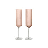 Set de 2 flûtes à champagne Ripple - Blush | Fleux | 4