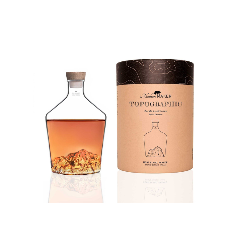 Carafe à spiritueux Topographique Mont Blanc
