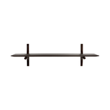 PI Wall Shelf in Dark Brown Mahogany - 1 shelf | Fleux | 4