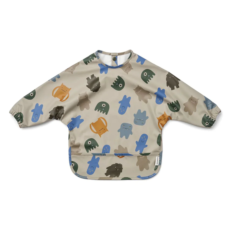Merle Apron - Monsters/Blue