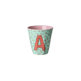 Gobelet Lettre A en mélamine - Flowers | Fleux | 2