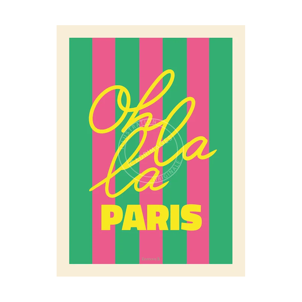 Affiche rayée - Ohlala