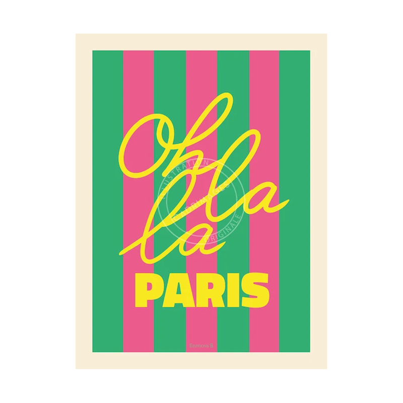 Affiche rayée - Ohlala