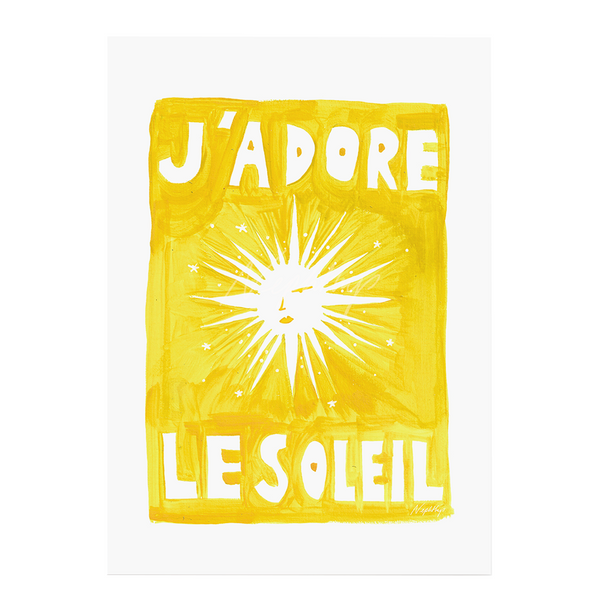 Affiche A3 J'adore Le Soleil - Original