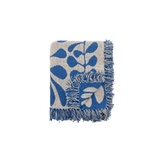 Plaid Nevine Blue Coton recyclé | Fleux | 4