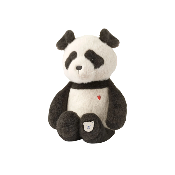 Peluche Berto Panda Sandy/Dark Grey