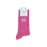 Crazy Bitch Glitter Socks 36/40 - Pink | Fleux | 3