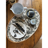 Set de table ovale Offrande à l'amour - Toile de Jouy | Fleux | 53