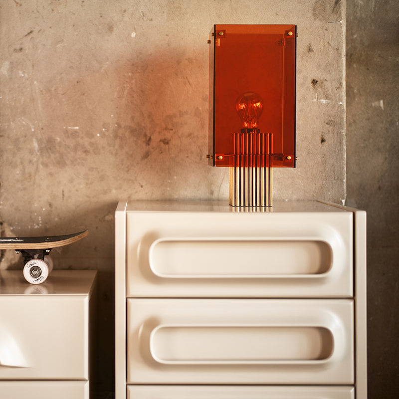Lampe de table Corner - h 35,5cm - Orange