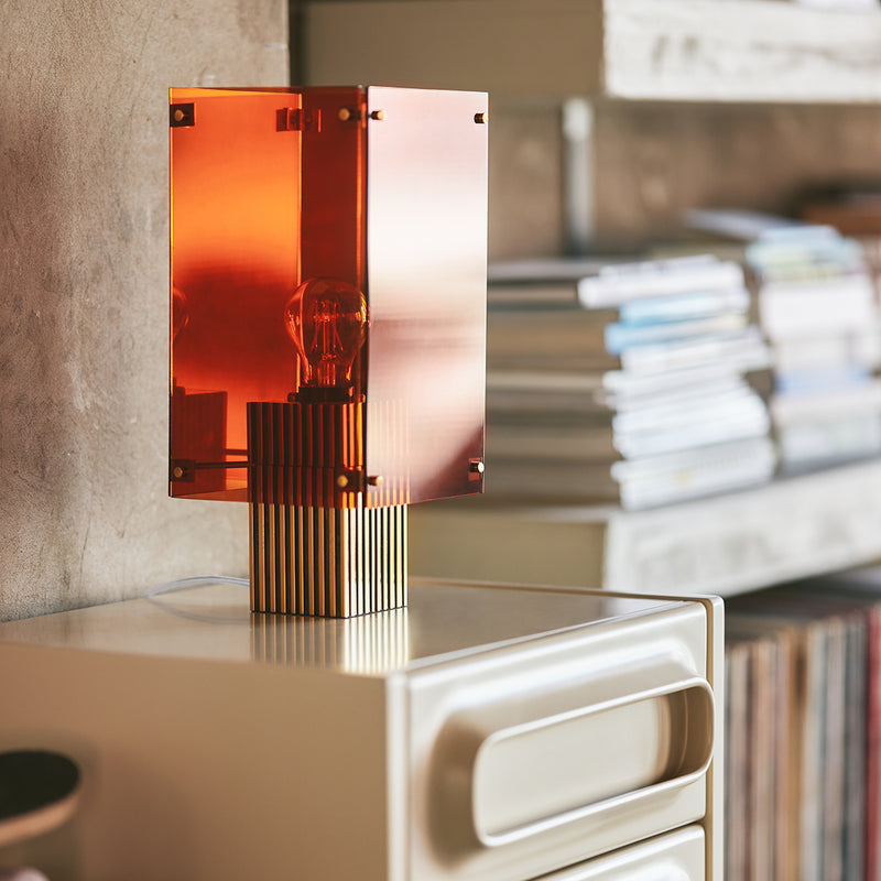 Lampe de table Corner - h 35,5cm - Orange