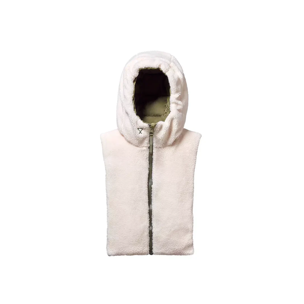 Doudoune Capuche - Kaki et écru effet mouton