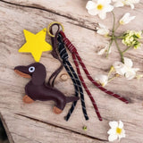 Bijou de Sac & Porte-clés - Chien & étoile Brun | Fleux | 4