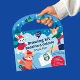 Kit Dessin Coloriage Mallette Creative - Snow Fun | Fleux | 6