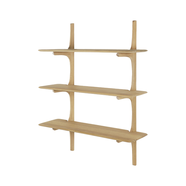 PI Oak Wall Shelf - 3 shelves