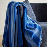 Plaid Frello Bleu Coton Recyclé | Fleux | 4