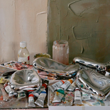 Set de 4 Sculptures Glass Chrome | Fleux | 5