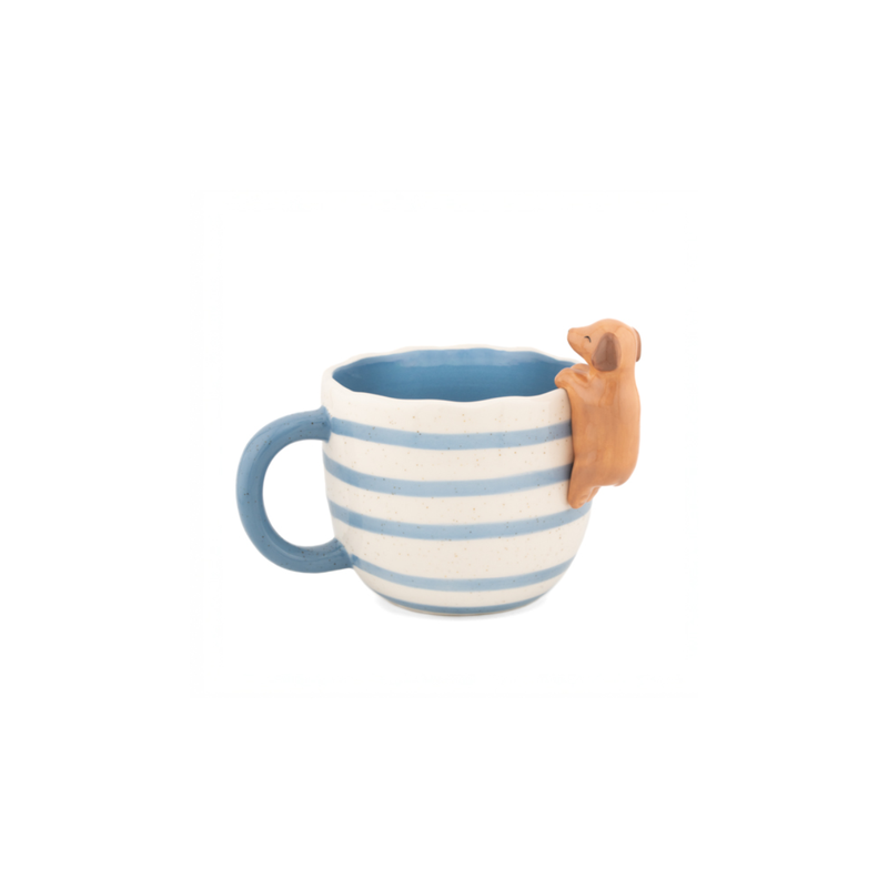 Mug peeking Sausage Dog