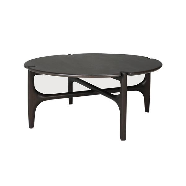 PI Coffee Table in Dark Brown Mahogany