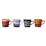 Set de 4 Tasses Americano 70's Friction en céramique