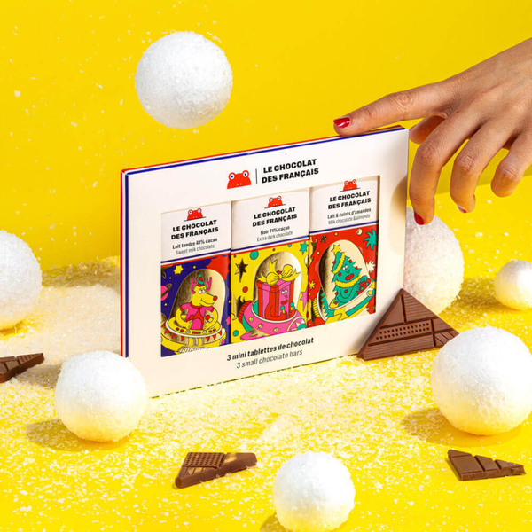 Coffret de 3 Tablettines de Chocolat Noël 2025