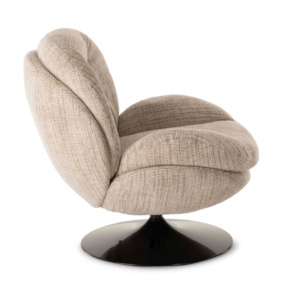 Fauteuil Memento - 81 x 86 x 83 cm - Chiné Beige
