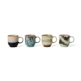 Set de 4 mugs café 70s Abrastract | Fleux | 8