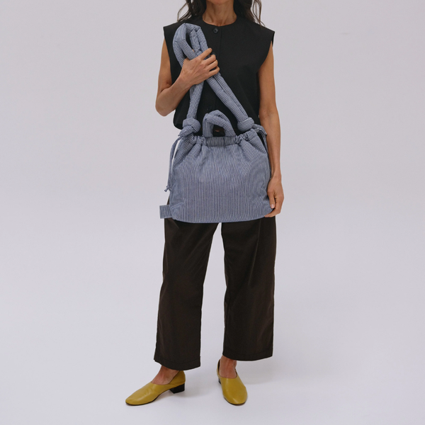 Sac Ona - Cotton Navy Stripe
