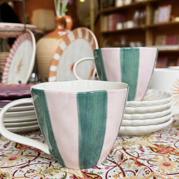 Mug rayé - 8.6 cm