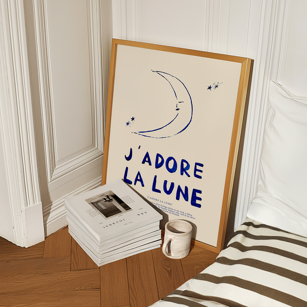 Affiche A3 J'adore La Lune