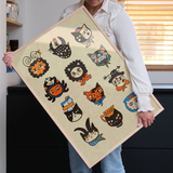 Affiche Enikő Eged - Cat Horoscope | Fleux | 6