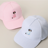 Casquette Brodée Rayures - Beagle Rose | Fleux | 5