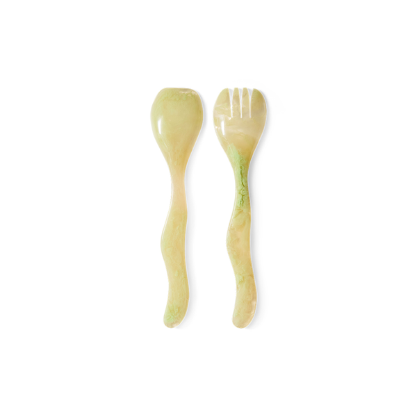 Set de 2 couverts à salade Mist Green