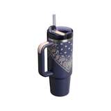 Gourde Quencher H2.0 - Blue Corn Paisley - 0.89L | Fleux | 4