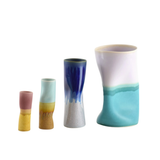 Vase Cylindre - Distortion Rose et Jaune | Fleux | 3