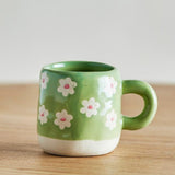 Tasse Millie Grès Vert Fleuri | Fleux | 3