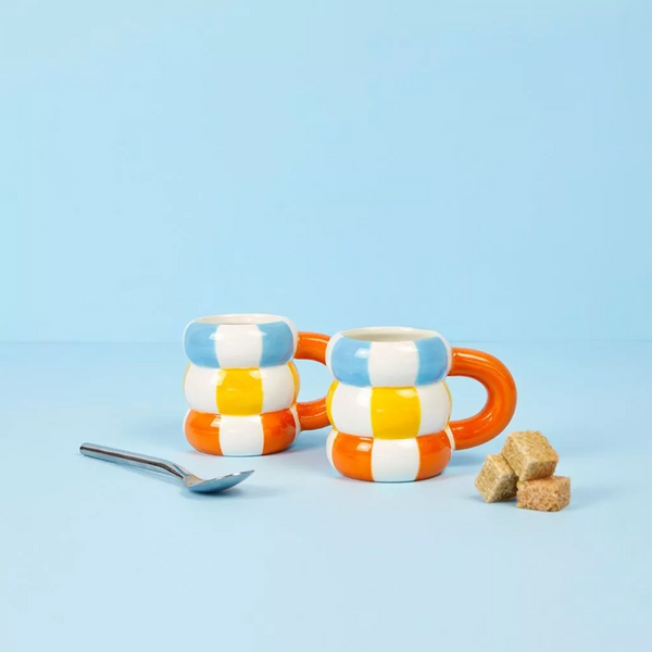 Set de 2 tasses Bouée - Orange