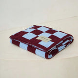 Plaid Recyclé Teddy - Carreaux Bleus | Fleux | 6
