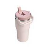 Iceflow Flip Straw Water Bottle - Rose Quartz