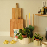 Pot autonome Paula - Blanc grainé M | Fleux | 4