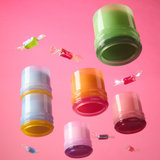 Bougie Stacked Pink and Red - Saffron Rose | Fleux | 17