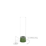 Cheminée / Feu de table Spin Air 900 - Ø 10.6 x 40.5 cm - Émail Vert | Fleux | 7