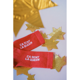 Chaussettes ça sent la queen - 36/40 - Rouge paillettes | Fleux | 3