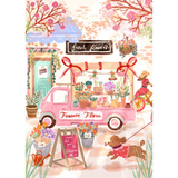Puzzle Vélos Fleuris - 500 pièces | Fleux | 3